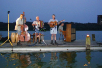 Raft concert. Music, singing and yodeling